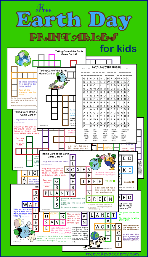 Earth Day Word Puzzles Vocabulary Games And Activities For Kids