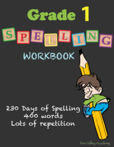 Grade-1-Spelling-Workbook-Cover - Tree Valley Academy