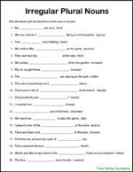 Printable Plural Nouns Worksheets for Kids - Tree Valley Academy