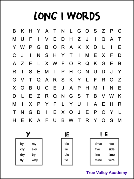 long-i-word-search-tree-valley-academy