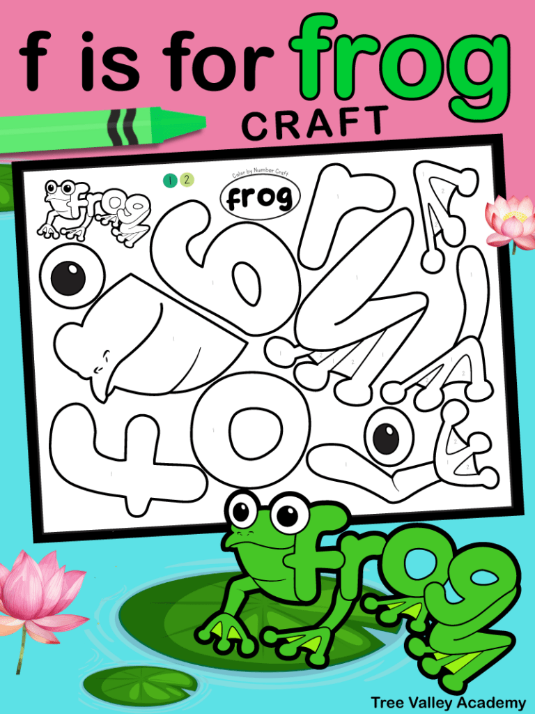 Printable Letter F Craft - F is for Fish (FREE Download)